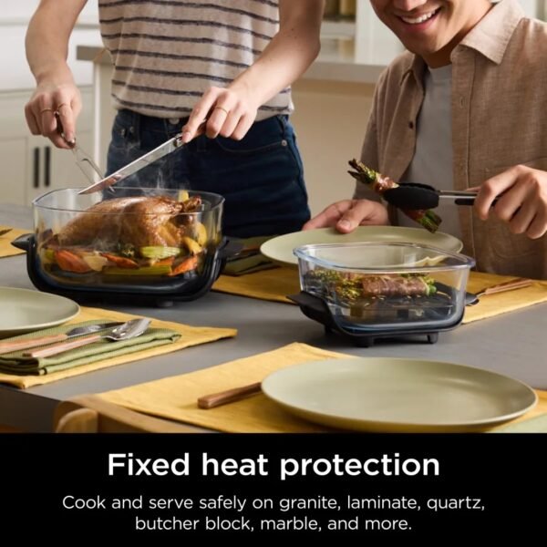 4-in-1 Portable Glass Air Fryer Cooking System - Image 8