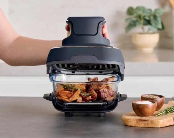 4-in-1 Portable Glass Air Fryer Cooking System - Image 3