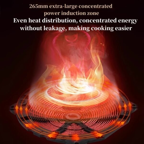 3500W high-power concave induction cooker, fast heating, suitable for all kinds of cookware - Image 5