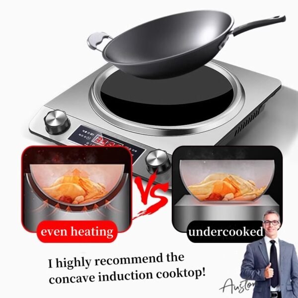 3500W high-power concave induction cooker, fast heating, suitable for all kinds of cookware - Image 6