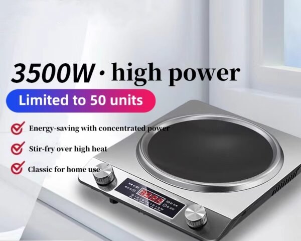 3500W high-power concave induction cooker, fast heating, suitable for all kinds of cookware - Image 2