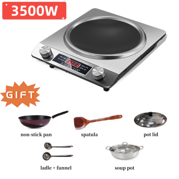 3500W high-power concave induction cooker, fast heating, suitable for all kinds of cookware